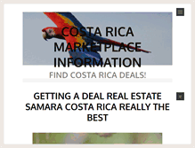 Tablet Screenshot of marketplacecostarica.com